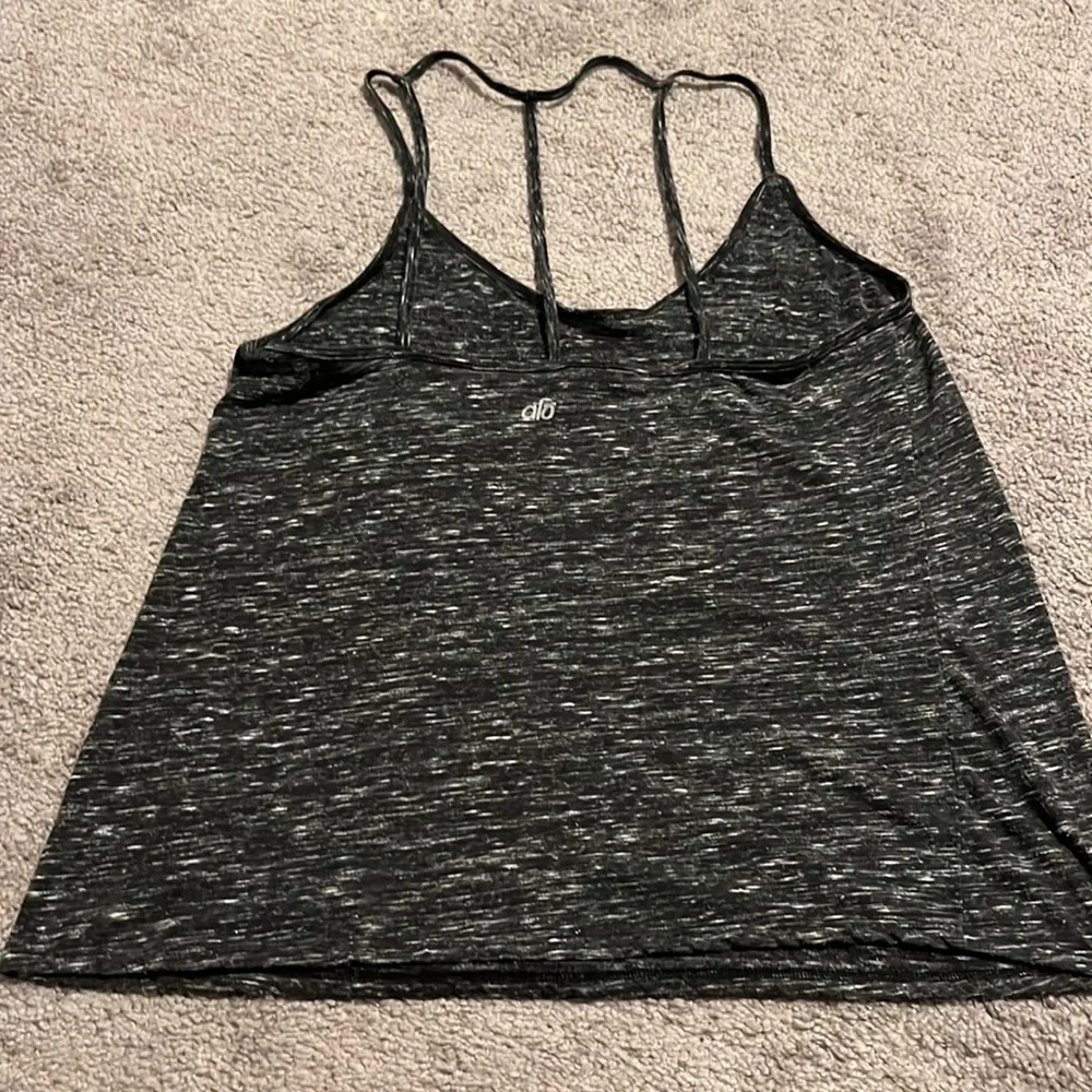 ALO yoga gray caged back tank